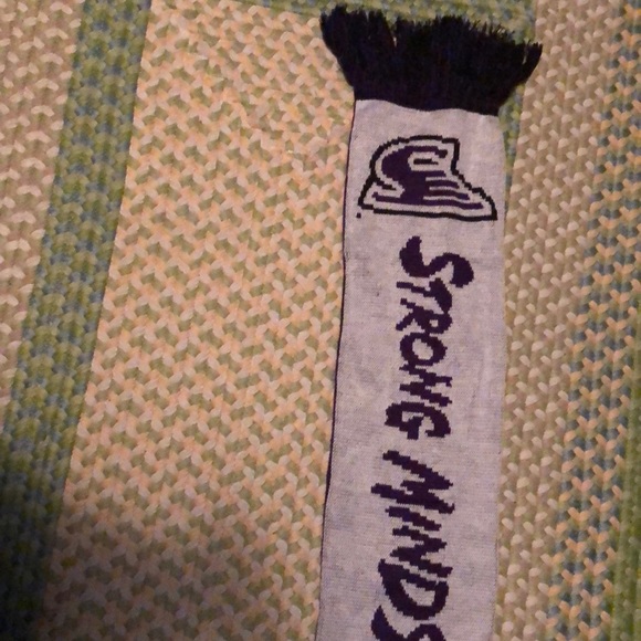 Stonehill College Purple “Ace” the Skyhawk Scarf - Picture 3 of 7